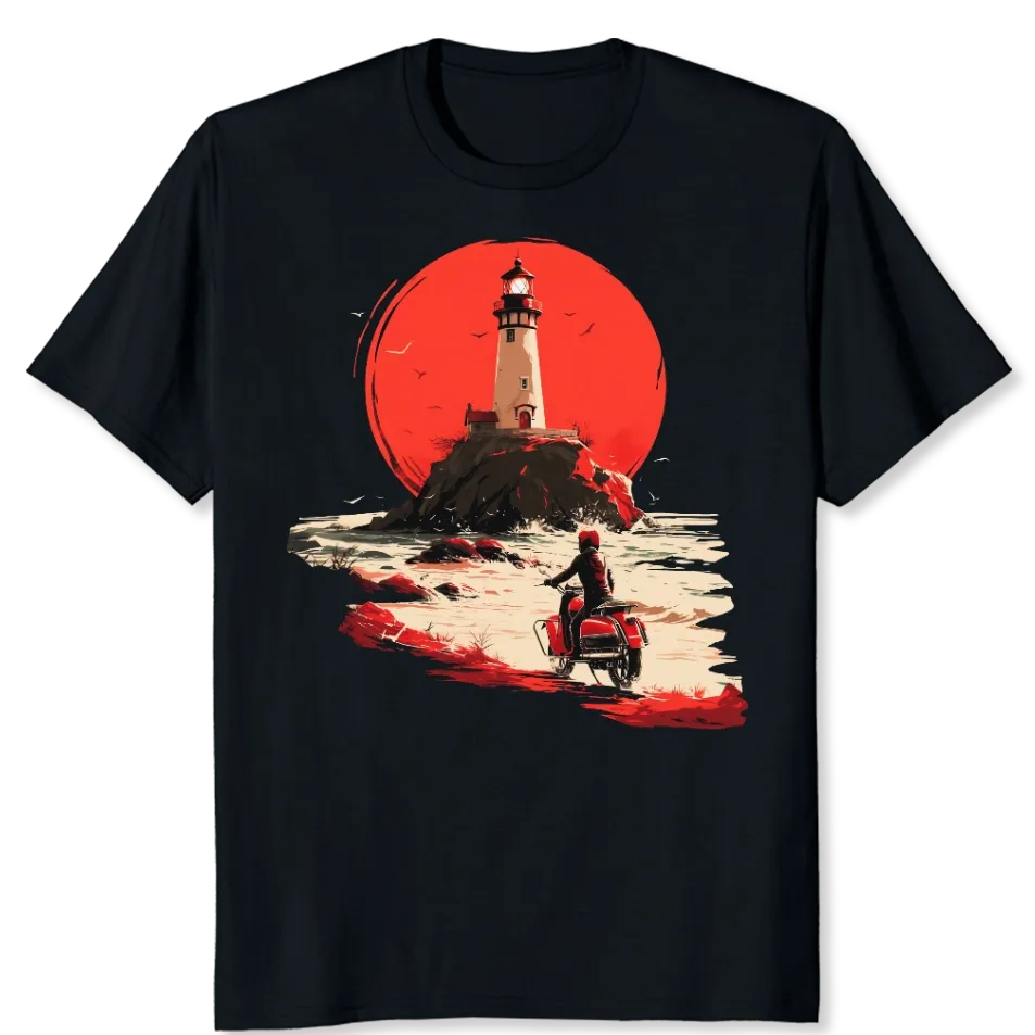 Still Tides Black T-Shirt