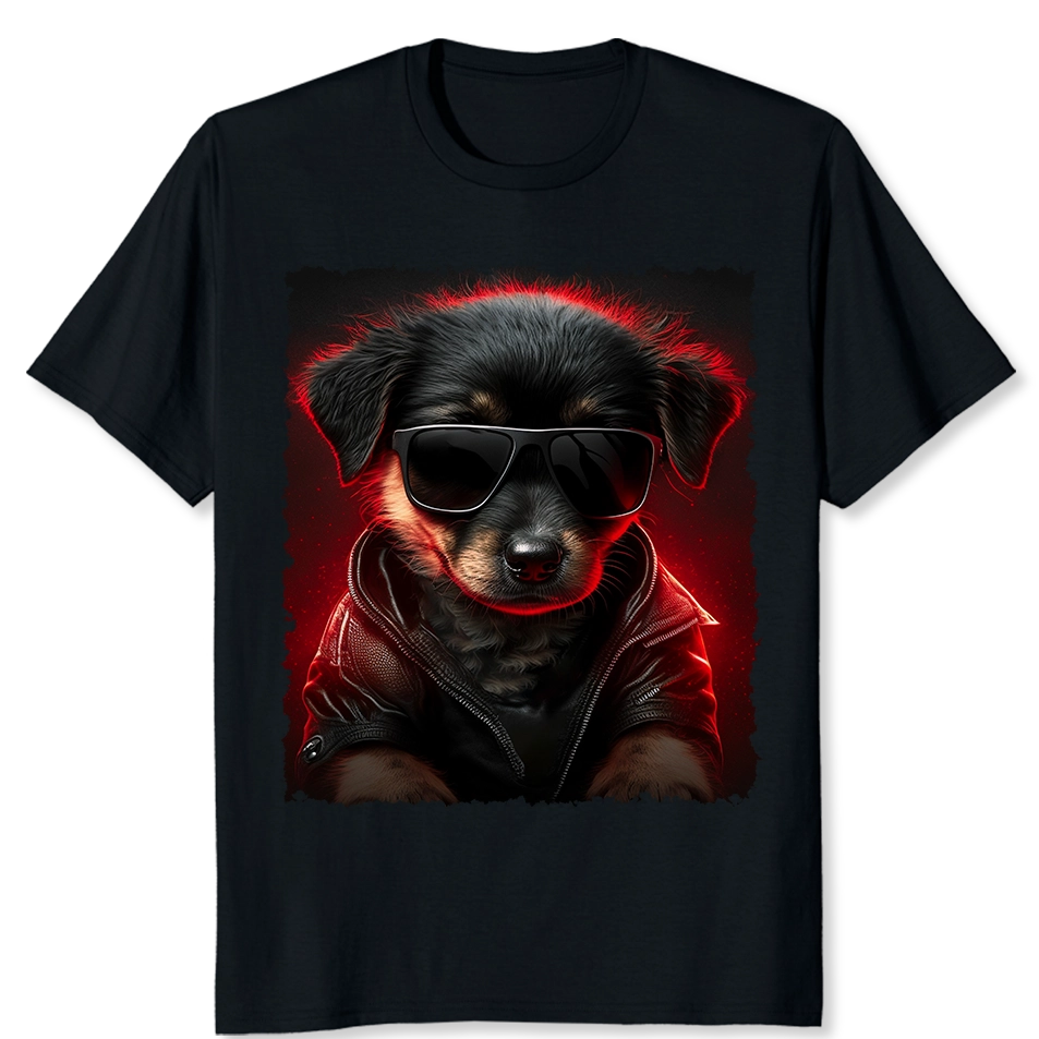 Canine Cool Black T-Shirt