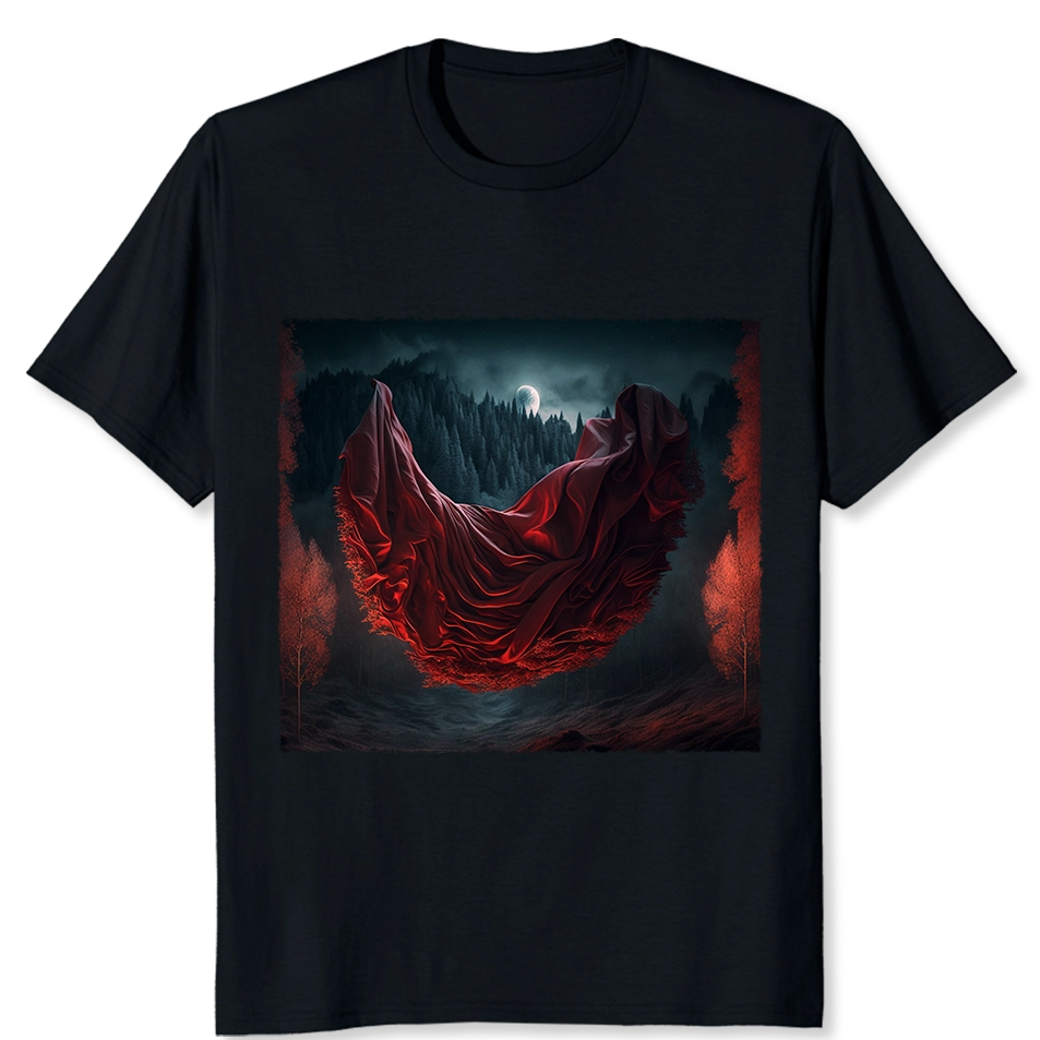 Midnight Scarlet Black T-Shirt