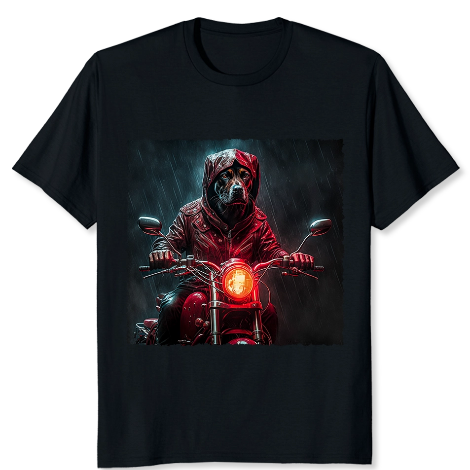 Pawsome Storm Ride Black T-Shirt